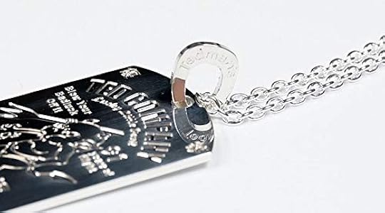 Amazon | [テッドマン] ドックタグ ロゴ刻印 DOG TAG シルバー
